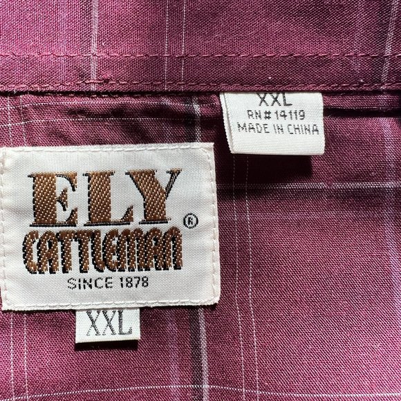 📌Ely Cattleman Men's Long Sleeve Plaid Western Shirt - Picture 13 of 14